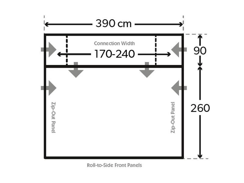 Kampa Dometic Opblaasbare Campervoortent Rally Air Pro Drive Away 390 3 Kampa Dometic Opblaasbare Campervoortent Rally Air Pro Drive Away 390 - Afbeelding 3
