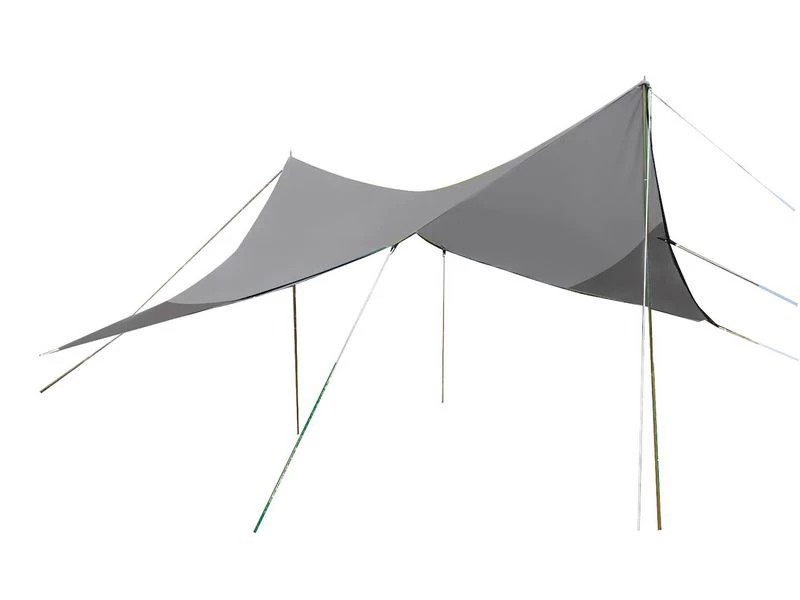 Bo-Camp Tarp Travel Ruit 4 Hoekig Grijs 1 Bo-Camp Tarp Travel Ruit 4 Hoekig Grijs