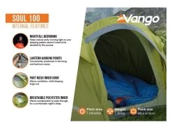 Vango Experience Tent Soul 100 -Kampeerartikelen Exporteren Winkel 12 3 vango experience tent soul 100 eigenschappen binnenkant tersoult15077