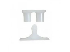 Fjord Outdoor Polysnapper Kunststof Wit à 2 Stuks