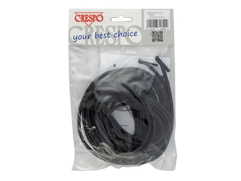 Crespo Elastiek Relaxstoelen 2x Kort 2x Lang Zwart 2 Crespo Elastiek Relaxstoelen 2x Kort 2x Lang Zwart - Afbeelding 2