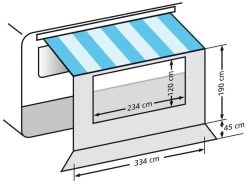 Eurotrail Universele Voorwand Met Raam 350 -Kampeerartikelen Exporteren Winkel 21 1 eurotrail universele voorwand met raam 350 etct 0023 350