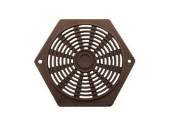 Fjord Outdoor Rozet Opbouw Bruin 75mm Zeskant à 2 St.