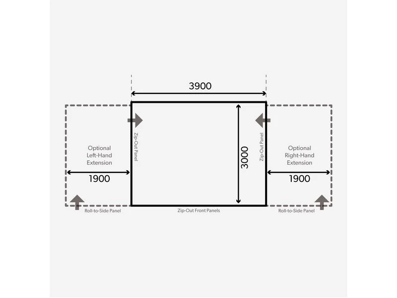 Kampa Dometic Opblaasbare Voortent Grande Air All-season 390 S 2 Kampa Dometic Opblaasbare Voortent Grande Air All-season 390 S - Afbeelding 2