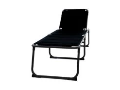 Travellife Barletta Kampeer- Tuinligbed Relax Zwart
