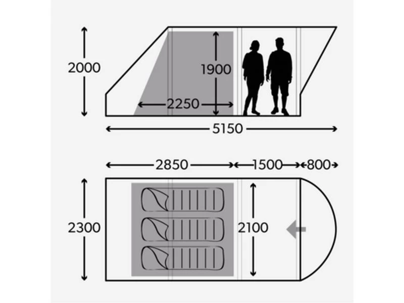 Dometic Opblaasbare Familie Tent Ftc Boracay 301 Tc 3 Dometic Opblaasbare Familie Tent Ftc Boracay 301 Tc - Afbeelding 3