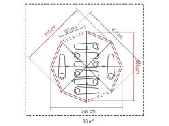 Coleman Familie Tent Octagon Blue-lime -Kampeerartikelen Exporteren Winkel 64 3coleman familie tent octagon blue lime 2000035750