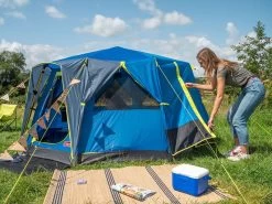 Coleman Familie Tent Octago Blue-lime -Kampeerartikelen Exporteren Winkel 65 4 coleman familie tent octago blue lime 2000035194