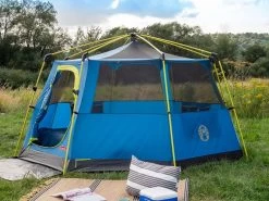 Coleman Familie Tent Octago Blue-lime -Kampeerartikelen Exporteren Winkel 65 5 coleman familie tent octago blue lime 2000035194