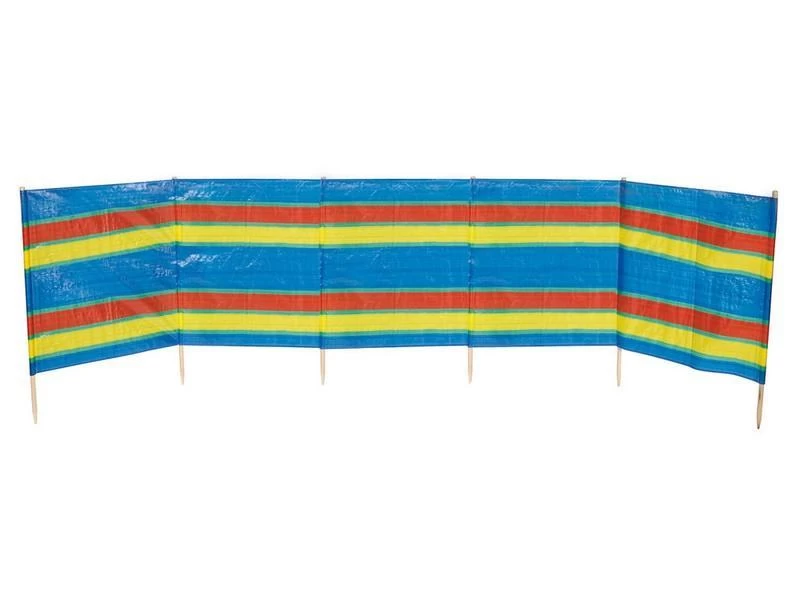 Bo-Camp Strandwindscherm 5-Vaks 4,6x0,9 Meter 1 Bo-Camp Strandwindscherm 5-Vaks 4,6x0,9 Meter