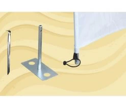 Bo-Camp Windschermharing 30 Cm 4 Stuks -Kampeerartikelen Exporteren Winkel bo camp windscherm haring met plaat 4 stuks 4163900 2