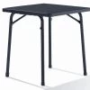 Sieger (camping) Tafel 70 X 70 Cm D.grijs Leisteen Decor.