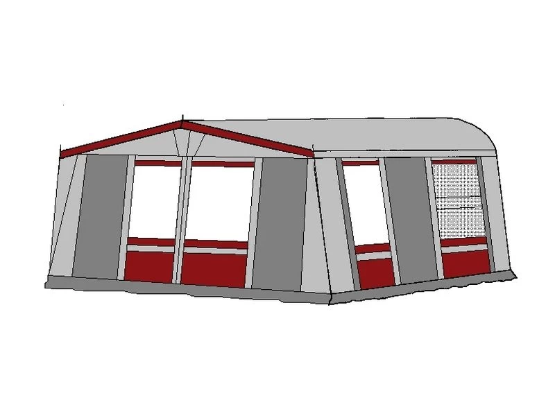 Te Velde Voortent De Vaart Lux 310 Cm. Bordeaux 2 Te Velde Voortent De Vaart Lux 310 Cm. Bordeaux - Afbeelding 2