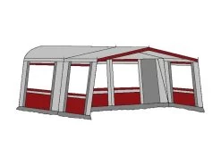 Hele Luifel Voor Voortent Aanritsbaar De Vaart Lux Serie Bordeaux