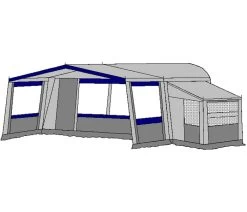 Te Velde Voortent De Vaart Standaard 310 Cm. 7 Te Velde Voortent De Vaart Standaard 310 Cm. -Kampeerartikelen Exporteren Winkel te velde voortenten met uitbouw en luifel de vaart standaard blauw33